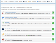 Tablet Screenshot of evangeliums.net